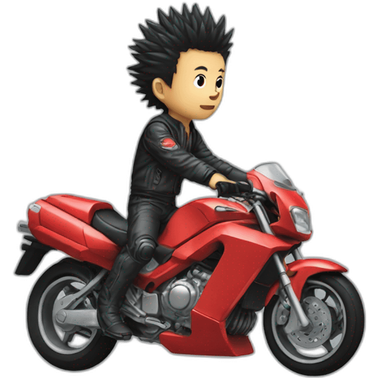 Akira Tetsuo with motorbike emoji