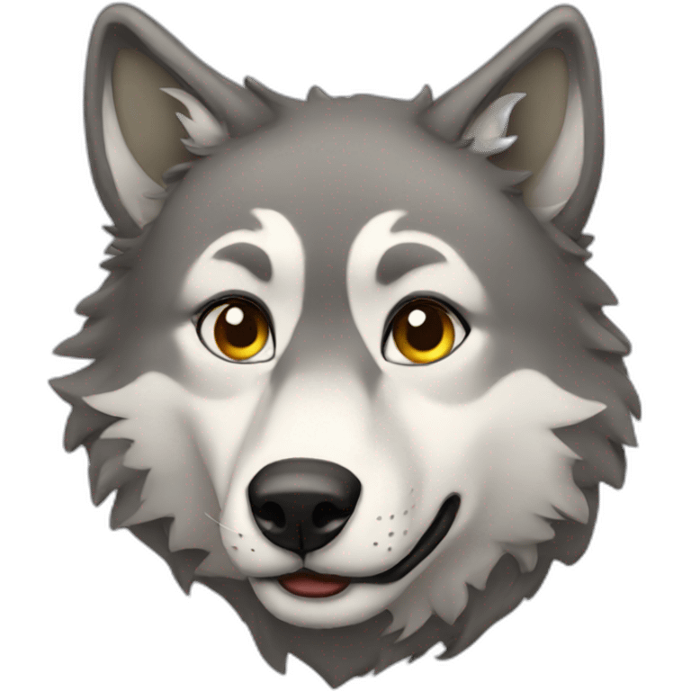 Female wolf emoji