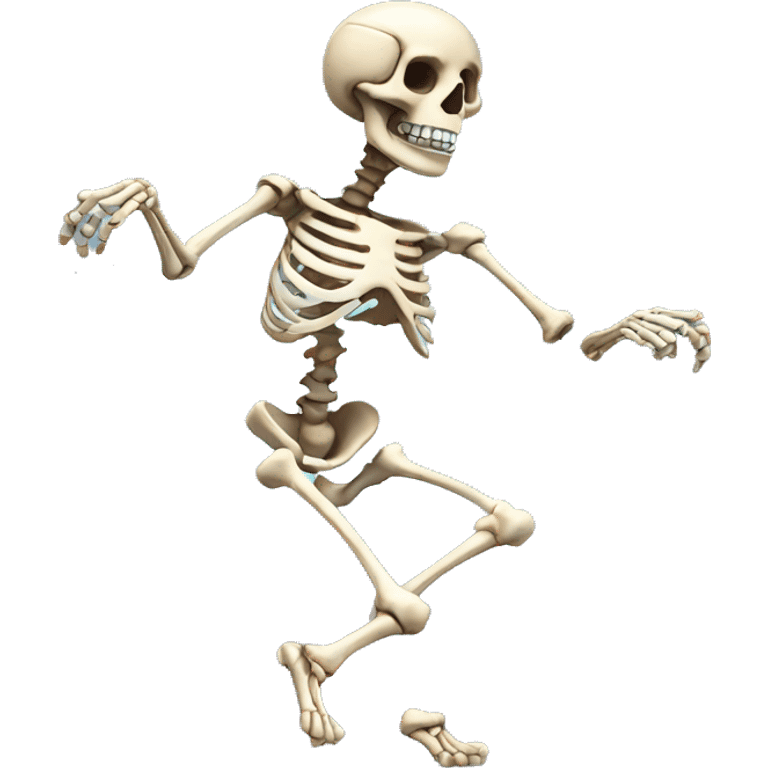 skeleton dancing  emoji