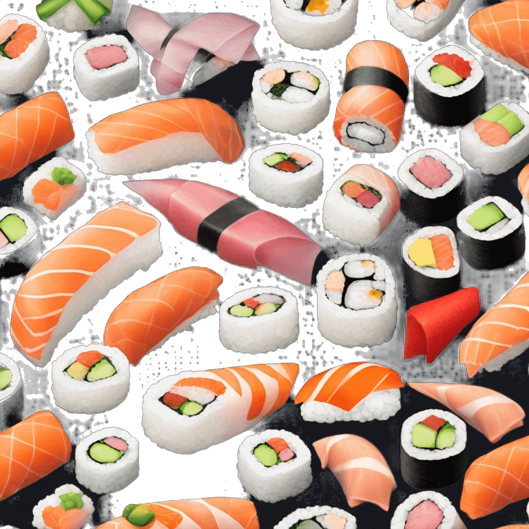 Maki, Sashimi, Nigiri and sushi rolls  emoji