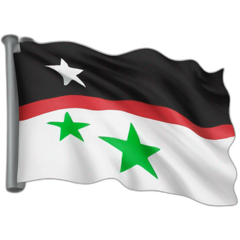 Free syria flagg emoji