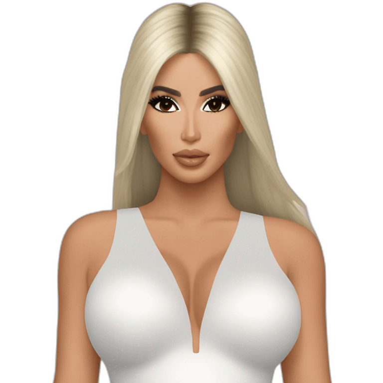 KIM kardashian wearing balemciaga at met gala emoji