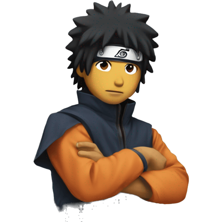 Naruto eating a chicken nugget emoji