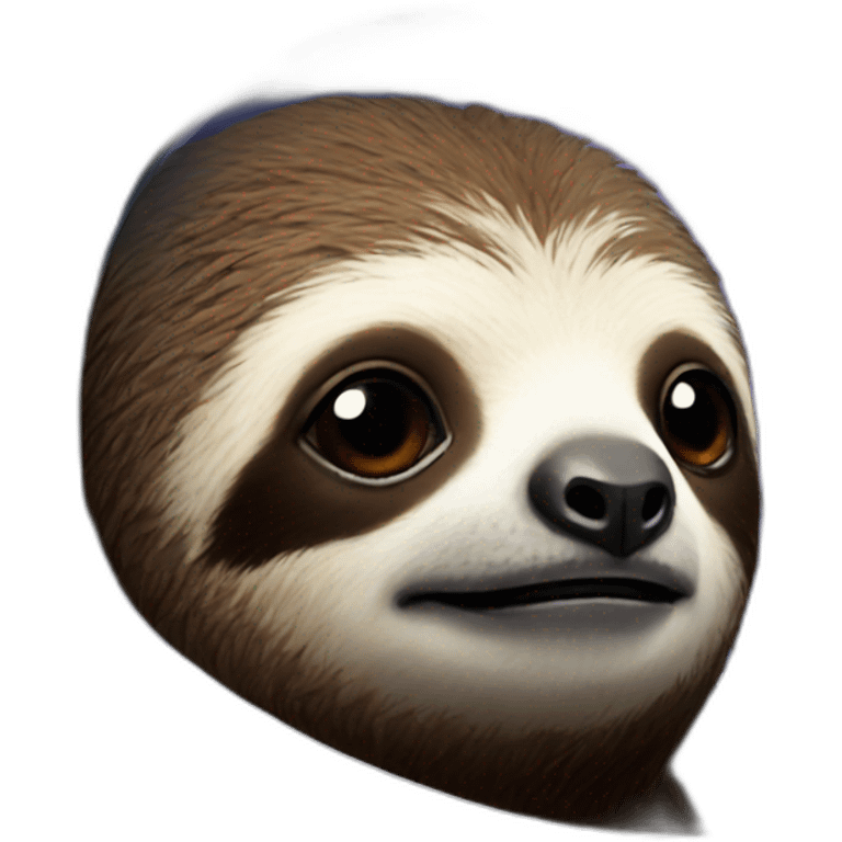 Space sloth emoji