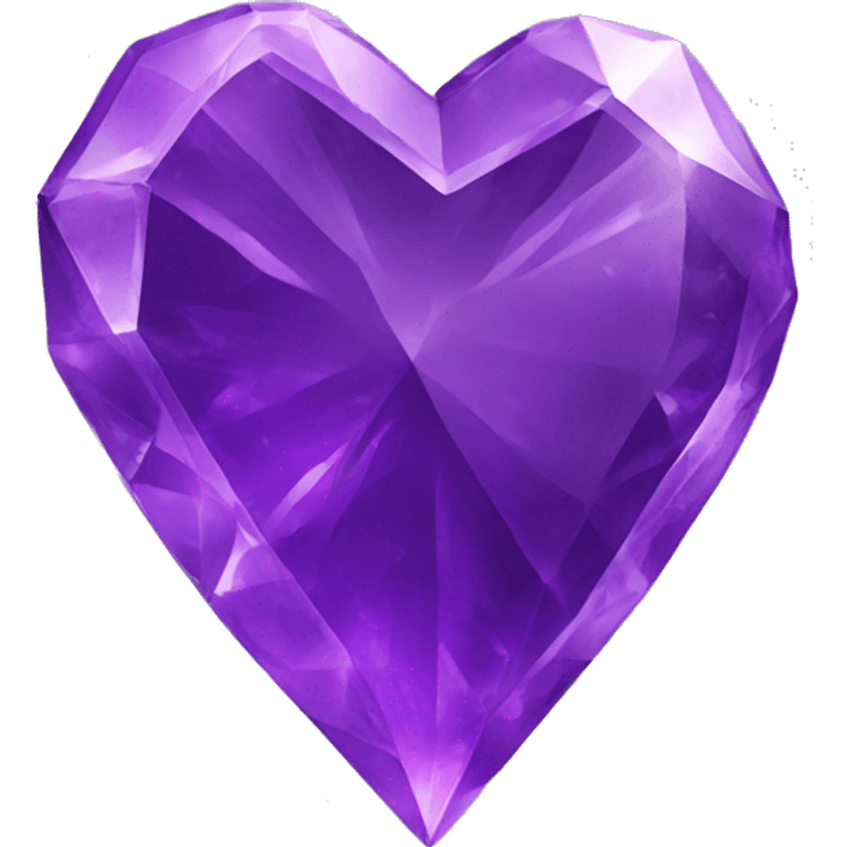 purple crystal heart emoji