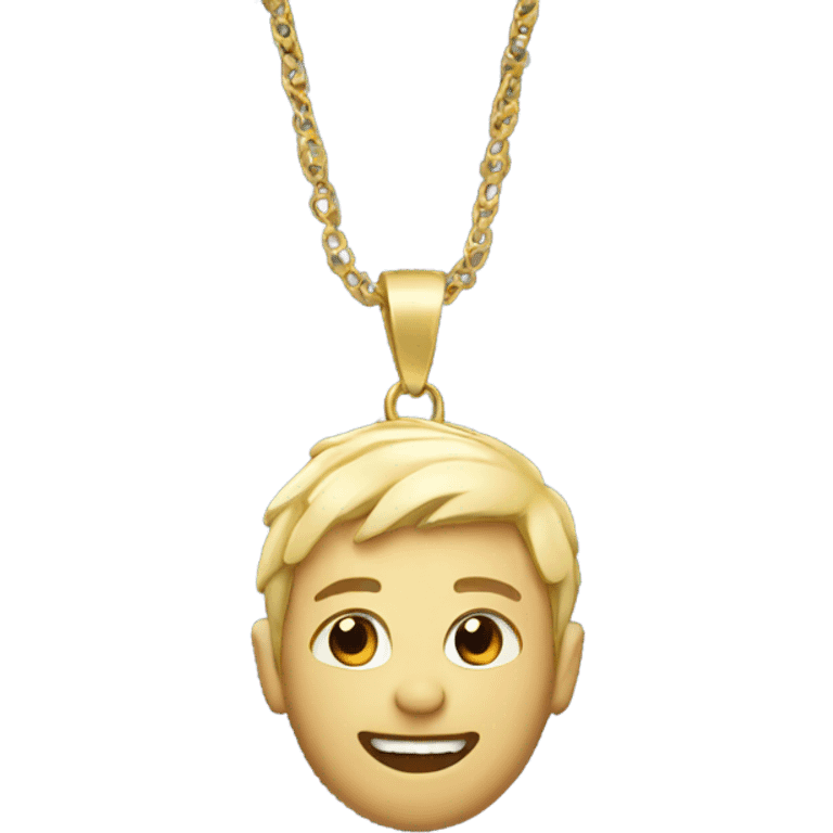 Christmas necklace emoji