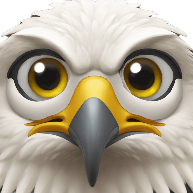 Eagle with lense emoji