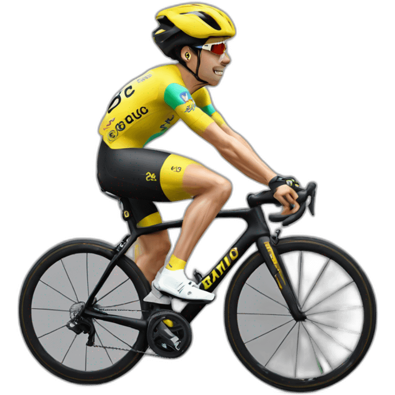 Primoz Roglic on a bike emoji