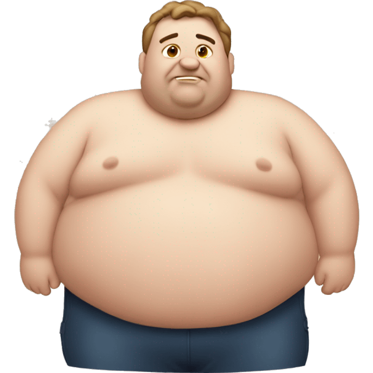 Fat man emoji