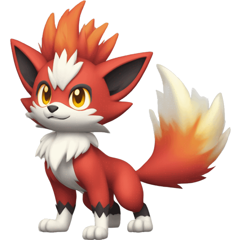  Braixen-Incineroar-Zoroark-Fakemon Full body emoji