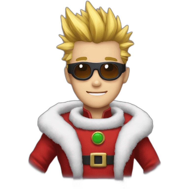 Vash in Santa Claus costume emoji