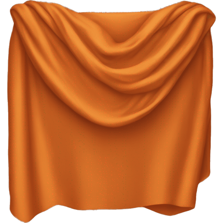 Draped orange top singluar emoji