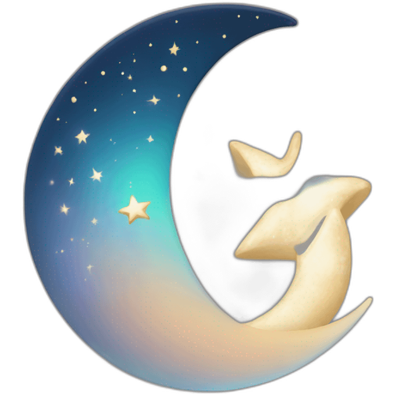 Crescent Moon and Star islam emoji