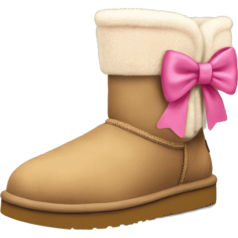 Ugg tasmins with pink bow emoji