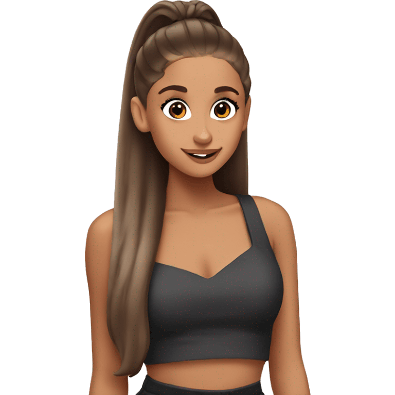 Ariana grande posing  emoji