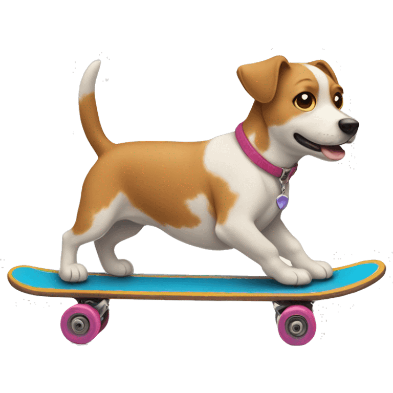 dog skating emoji