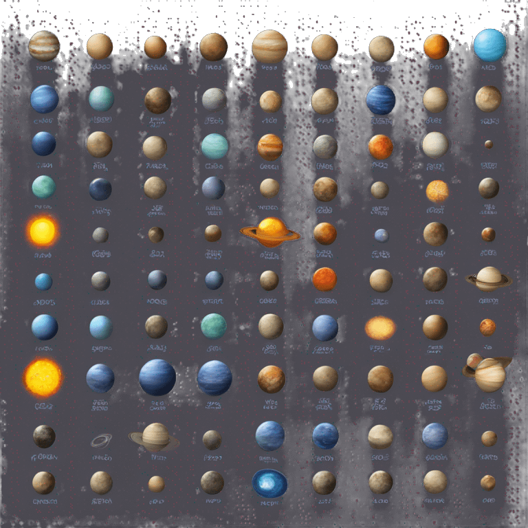 Solar system emoji