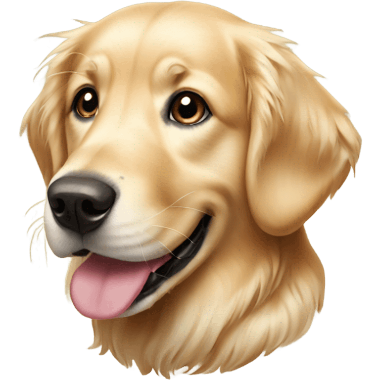 Christmas golden retriever  emoji