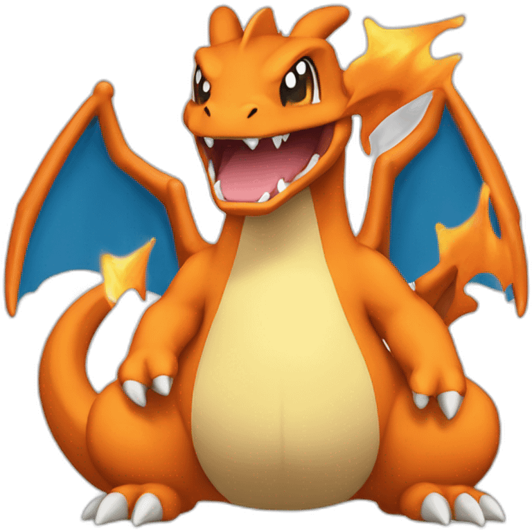 The Pokemon charizard  emoji