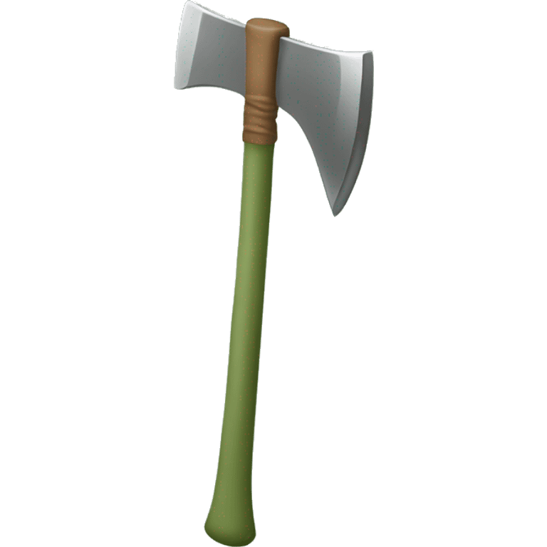 sage green ax stick emoji