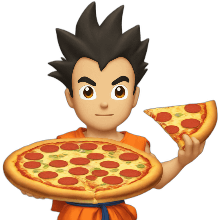 Goku pizza  emoji