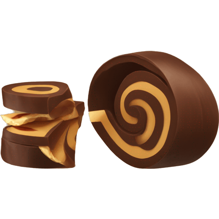 Sliced rolo  emoji