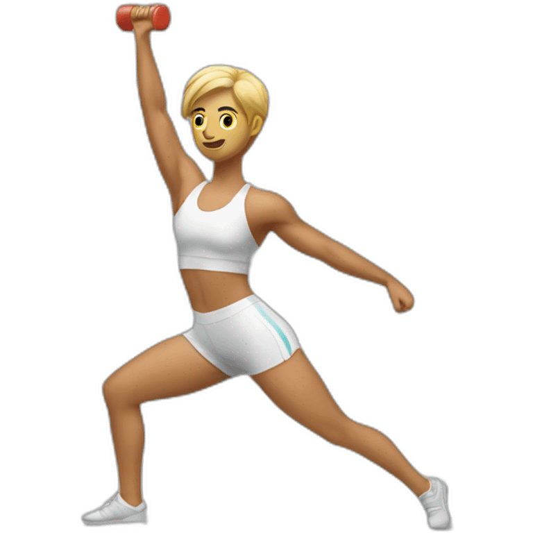 Barre de musculation emoji