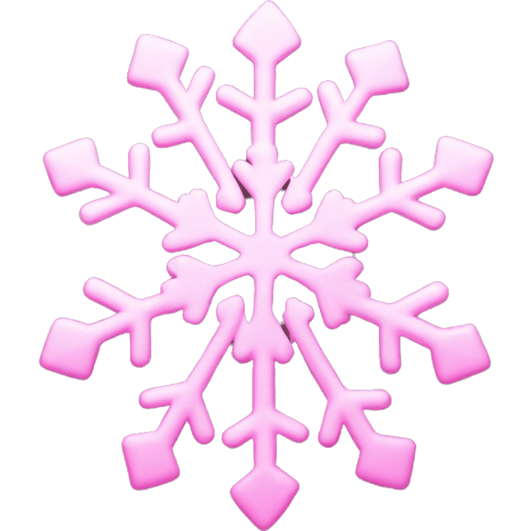 pink snow flake emoji