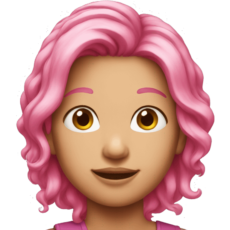 pink hair emoji