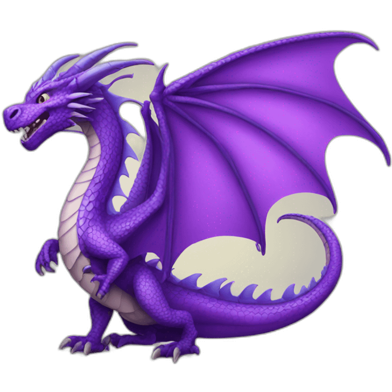 Purple dragon emoji