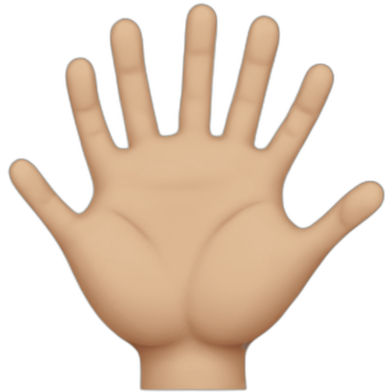 six hand emoji