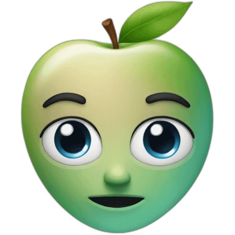 Gaze + apple emoji