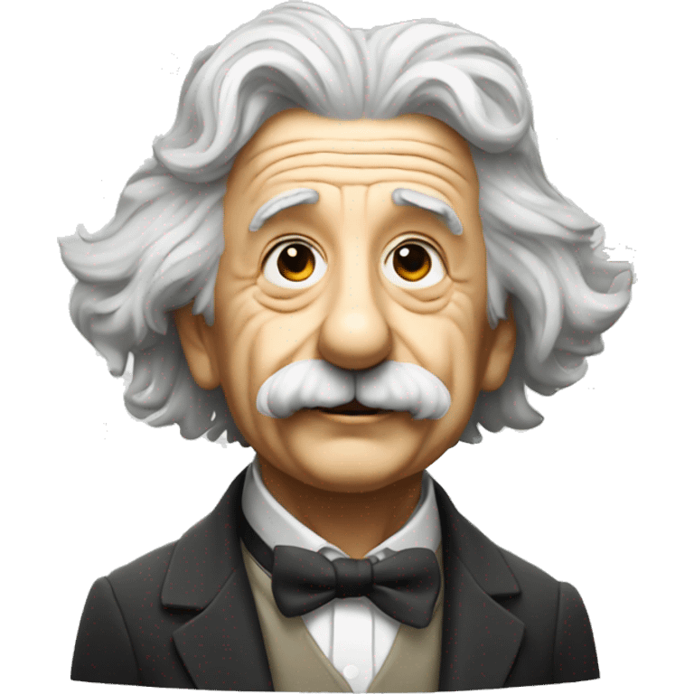 albert einstein with stars instead of eyes emoji