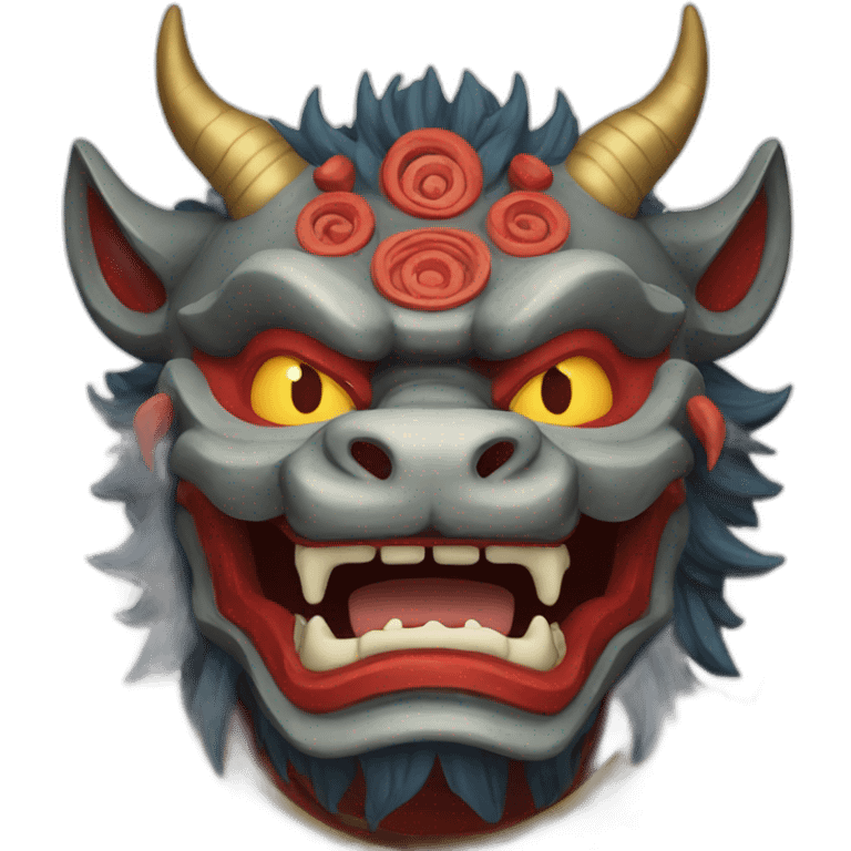 oni qilin japanese mask emoji