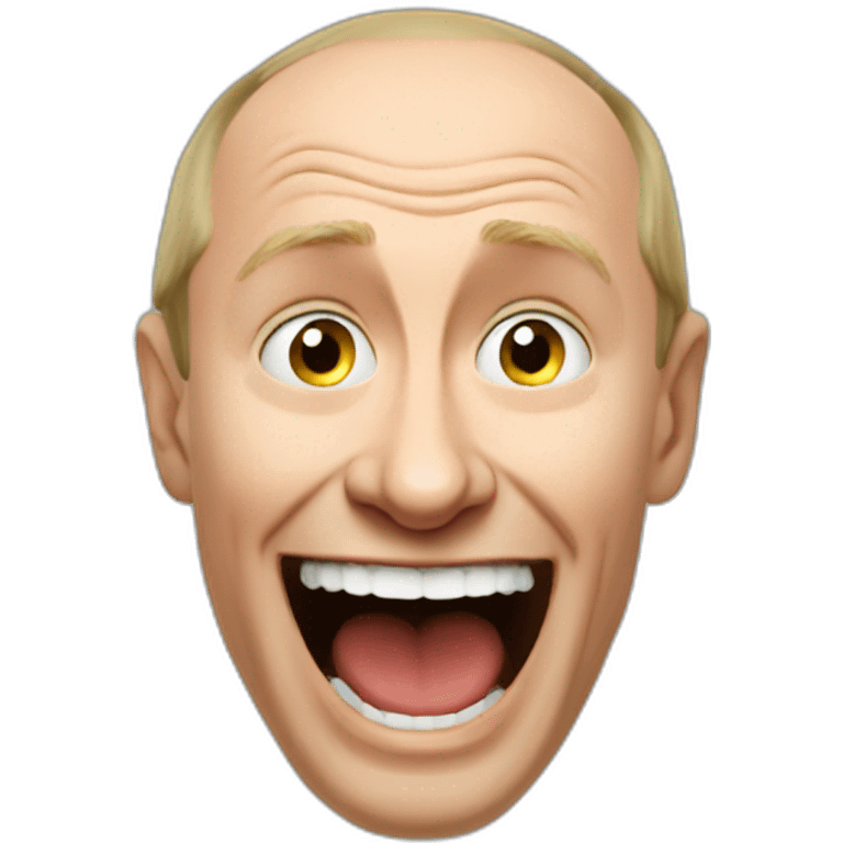 Crazy smile putin emoji