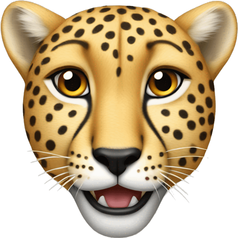 Cheetah with teeth out emoji