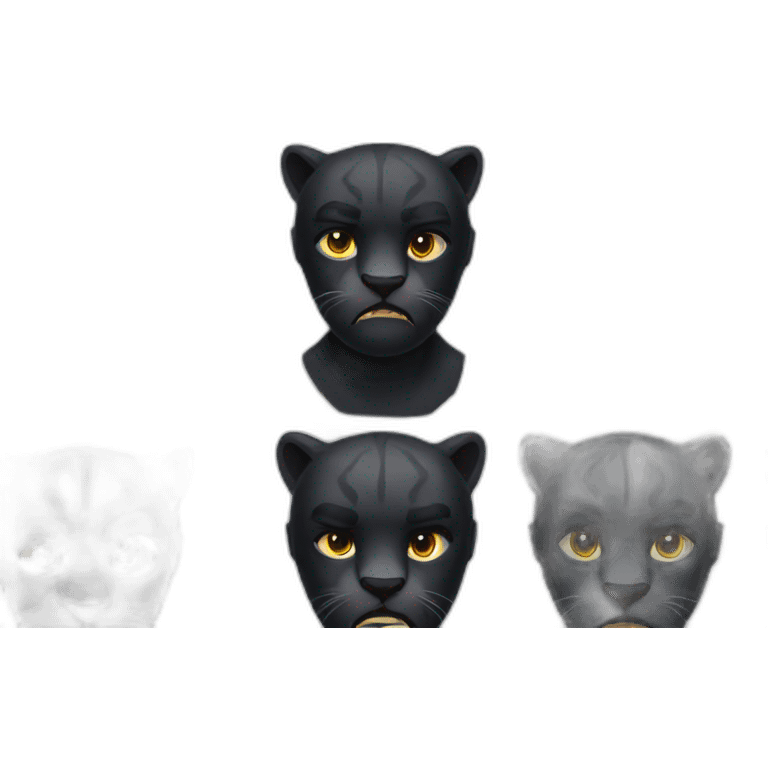 black panther upset emoji