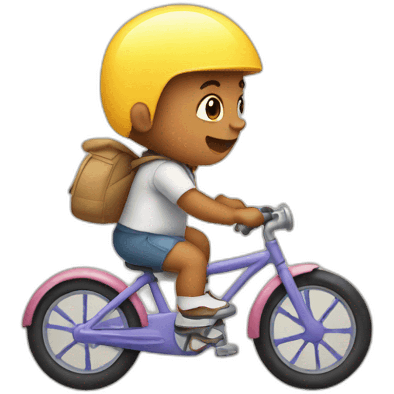 Baby riding bike emoji