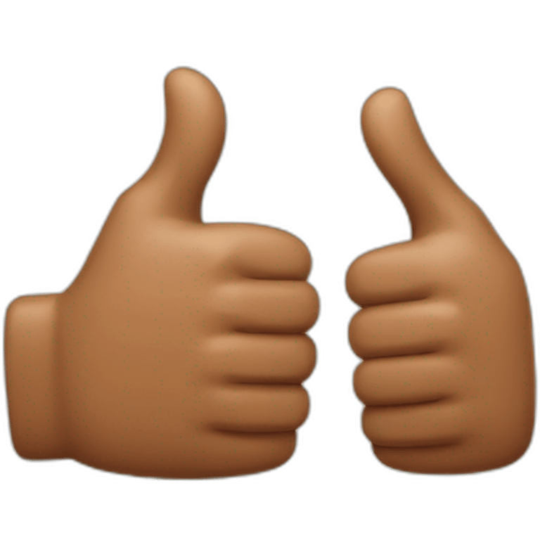 thumbs up and down emoji