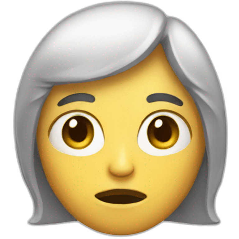 Inquiet emoji