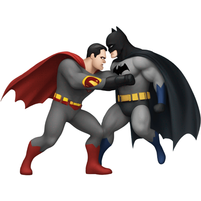 Batman punching superman emoji