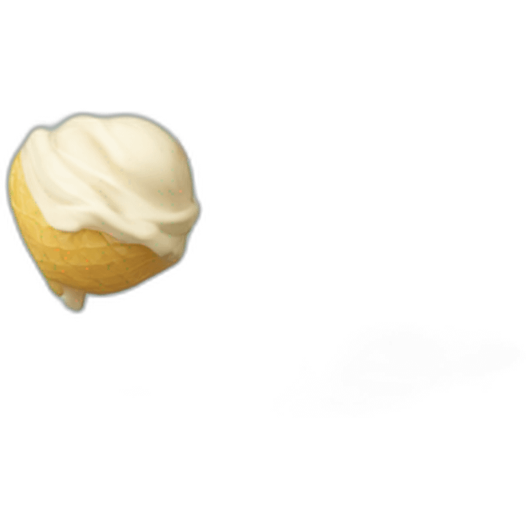 vanilla ice cream emoji