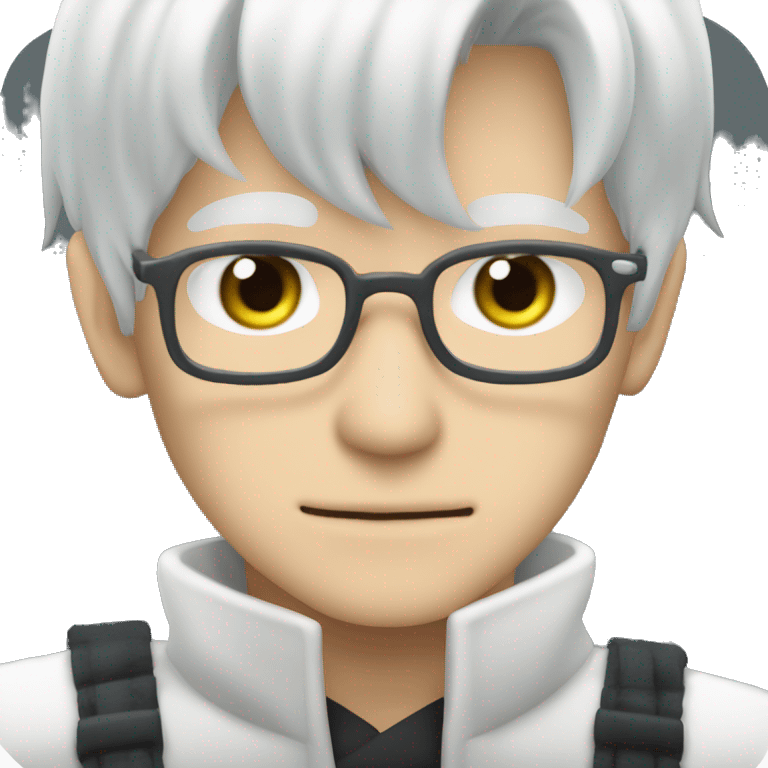 Satoru Gojo white hair from jjk  emoji