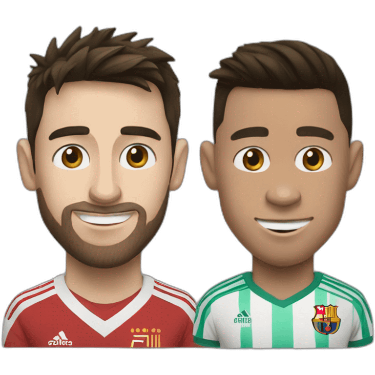 Messi et Ronaldo emoji