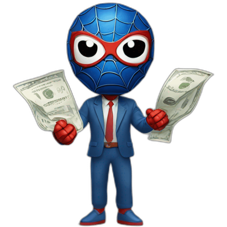 spiderman paying taxes emoji