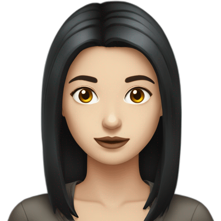 white female dark hair croatia emoji