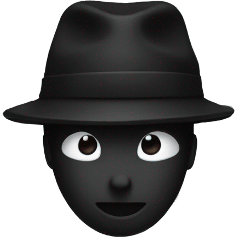 slenderman wearing a black cap emoji