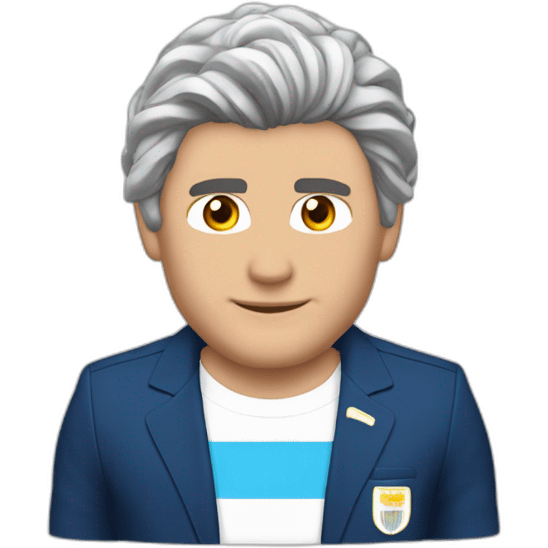 Javier Milei presidente argentina 2024 peluca emoji