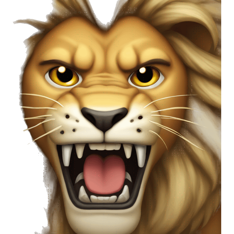 angry lion emoji