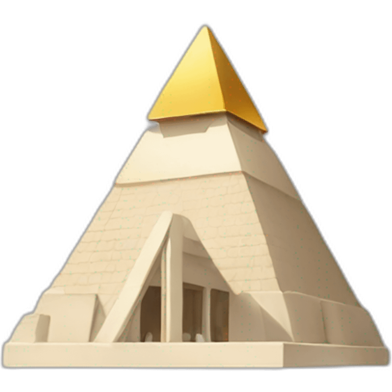 luxor hotel with a white triangle emoji